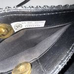 Vintage 1980's Black Convertible Ecru Metal Mesh Crossbody Bag Purse Handbag Photo 9