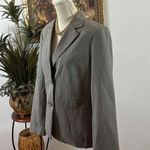 Jaclyn Smith Women's Suit Blazer 8 Collar Lapel Notched Gray Long Sleeve Pocket Photo 2