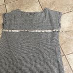 prAna ‎ Women's Navy And White Striped Shirt HempBlend Shirt Dress EUC Photo 6