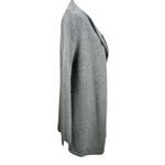 BODEN Open Front Wool Alpaca‎ Blend Long Line Cardigan Sweater Dark Gray Sz 10 Photo 2