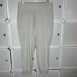 Athleta Sutton Joggers in Light Grey Size 10 Photo 3