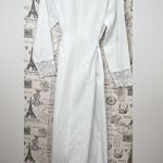 Vintage Elegant White Lace Trimmed Dress by California Dynasty Size M Photo 2