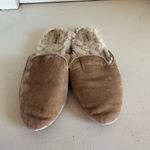 Birdies  The Phoebe tan velvet faux fur mules size 6.5 Photo 2
