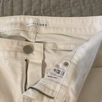 Loft Frayed Skinny Jeans In White Photo 3