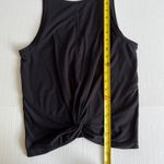 Athleta Sz S Black Essence Twist Tank Crop Stretch Soft Pullover Shirt Photo 6