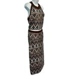 Mother Brown Midnight Walk Lone Star Halter Crop Top Sweater Skirt Set S NEW Tag Photo 15