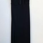 Amanda Uprichard Black Halter Front Slit Maxi Dress Gown Photo 6