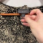 Classiques Entier Y2K silk  floral ruffle collar blouse flowy vneck black tan Photo 1