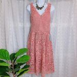 ASTR  Dusty Pink All Lace Dress Photo 1