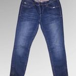 Seven 7 blue jeans with zipper at leg hem Photo 0