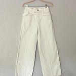 Closed Denim x-press cream high waisted wide leg belted stitch crease jeans 23 Photo 6