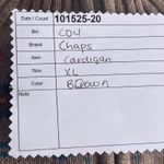 CHAPS  Fair Isle Cardigan Sweater Brown XL Photo 10