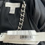 Monique Lhuillier ML Satin Chain-Link Belt Pleated Gown, Black Size 8 NWT $695 Photo 7