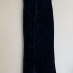 Jodi Kristopher  Sapphire Blue Velvet Dress Off the Shoulder Split Photo 5
