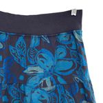 Fresh Produce  Blue Floral Tropical Cotton Tiered Mini Skirt Photo 2