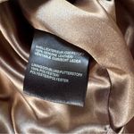 Badgley Mischka Women’s "Belle" Sleeveless Gold Genuine Leather Dress Size 8 Photo 7