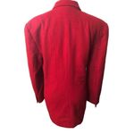 Ellen Tracy Linda Allard red wool cashmere blend fully lined red blazer size 12 Photo 7