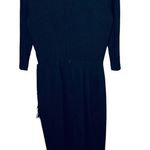 Vintage Elinor Porter Black Elbow Sleeve Dress S Photo 1