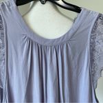 Free People size medium sleeveless v neck tank with eyelash lace Photo 12