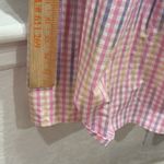 Charter Club  Women S Cotton Preppy Party Plaid Midi Baby‎ Shower Pink Blue Dress Photo 5