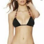 Beach Bunny  Out of Your League Beaded Triangle‎ Bikini Top Photo 1