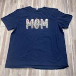 Bella Canvas Women's Navy Blue "Football Mom" Graphic Shirt Size XXL Photo 0