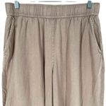 Tahari Essentials Light Brown 100% Linen Straight Leg Casual Pants Size Large Photo 1