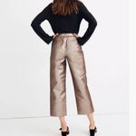 Madewell Emmett Wide-Leg Crop Pants in Metallic 26 Photo 2