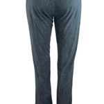 Pinko Faux Suede Women's Blue High Rise Elastic Waisted Tall Trouser Pant Size M Size M Photo 2