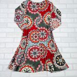 Womens Floral Print Dress 3/4 Sleeve Casual A Photo 7