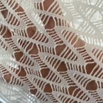 Alexa Stella Womens Small White Open Lace Swim Coverup Boho Festival Fringe Photo 3