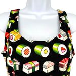 Retrolicious ModCloth Bento Box Sushi Print Sleeveless Dress Black Size Small Photo 2