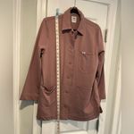 Lee NWT Layers Size XS Mauve Long Sleeve Button Front Collared Shacket Shirt Photo 7