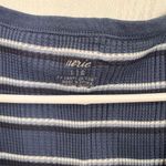 Aerie Women's Blue & White Striped V-Neck Casual Tank Top Size Large NWT Photo 3