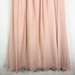 Revelry Zoe Chiffon Dress Size 10 Bridesmaid Criss Cross Empire Waist Wedding Pink Photo 6
