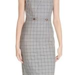 Ted Baker NWT  Gray Check Ristad Dress 14 Photo 0