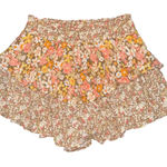 American Eagle  Floral Tiered Ruffle Skort Skirt with Shorts Lining Womens Medium Photo 0