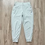 Athleta Brooklyn Textured Jogger in City Stripe Coast Pale Sage Grey 6 Petite Photo 3