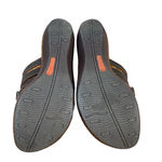 Born concept Born Dark Brown Leather Woven Crisscross Sandals Women Sz 8 Photo 18