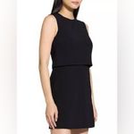 Theory Black Sculpted Layer Dress Size 4 Admiral Crepe NWT Photo 5
