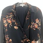 Equipment  Long Sleeve V-Neck Floral Faux Wrap Dress Size XS Photo 4
