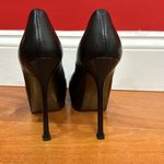 YSL  Yves Saint Laurent Tribtoo Tribute Patent Platform Pump Shoes Heels 36.5 Photo 2