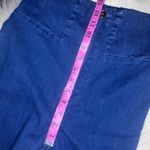 Rehab Lab denim high waisted rhinestone/chained fringe hem sz medium Blue Photo 7