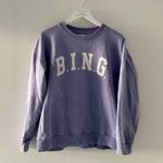 ANINE BING Tyler Purple Sweatshirt Photo 3