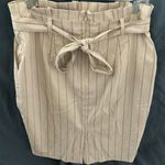 Banana Republic : Office/Business/Work cream/black stripped skirt- belt- size 4P Photo 4