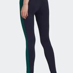 Adidas Womens Originals RETRO LUXURY LEGGINGS Legend Ink / Collegiate Green Sz S Photo 2