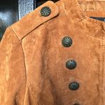 Military Style Fitted Suede Blazer Jacket M Size M Photo 2