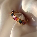 Rainbow Sandals Cluster Ring Adjustable Fits 5-9 Photo 0