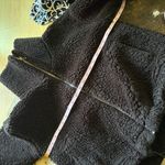 Lululemon Cinchable Fleece Zip-Up Jacket Sherpa Teddy In Black Size 4 Photo 8