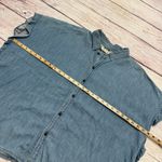 Madewell Central Shirt in Roberta Indigo Ruffle Oversized Chambray Size XL Photo 2